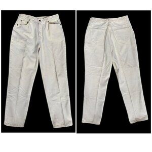 Vintage Newport News Jeanology High Waisted Mom Jeans Tapered Legs Sz14 32"x28"